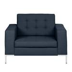 Fauteuil Nistra weefstof donkerblauw