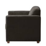 Fauteuil Odemira Tissu structuré - Marron foncé