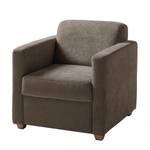 Fauteuil Odemira Tissu structuré - Gris marron