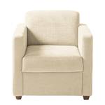 Fauteuil Odemira Tissu structuré - Beige clair