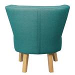 Fauteuil Oistins geweven stof - Turquoise