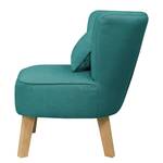 Fauteuil Oistins geweven stof - Turquoise