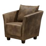 Fauteuil Ondara Imitation cuir - Marron