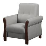 Fauteuil Outwell structuurstof - Platina - Met hocker