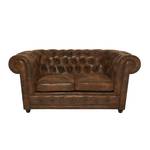 Sofa Oxford Vintage Eco (2-Sitzer) Mikrofaser Braun