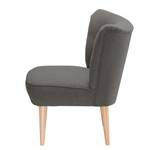 Fauteuil Bumberry Geweven stof Hanabi: Sahara grijs