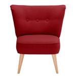 Fauteuil Bumberry Geweven stof Hanabi: Rood