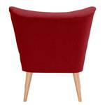 Fauteuil Bumberry Geweven stof Hanabi: Rood