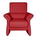 Fauteuil Patay Cuir véritable Rouge cerise