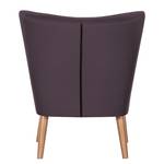 Sessel Mikkel Baumwollstoff Aubergine