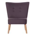 Sessel Mikkel Baumwollstoff Aubergine