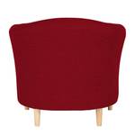 Fauteuil Philipp Tissu rouge