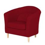 Fauteuil Philipp Tissu rouge