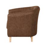 Fauteuil Phillip kunstleer - Chocoladebruin