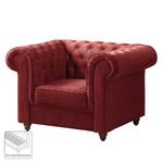 Chesterfield Sessel Pintano Samt - Rot