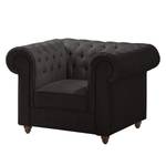 Fauteuil Chesterfield Pintano Tissu - Anthracite