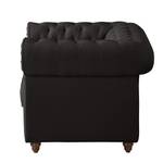 Fauteuil Chesterfield Pintano Tissu - Anthracite