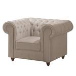 Chesterfield Sessel Pintano Webstoff - Cappuccino