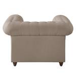 Chesterfield Sessel Pintano Webstoff - Cappuccino