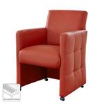 Fauteuil Pitalito Imitation cuir - Rouge