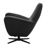 Fauteuil Polo III Cuir véritable - Anthracite