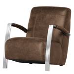 Fauteuil Porlo Aspect cuir vieilli