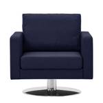 Draaifauteuil Portobello geweven stof Geweven stof Milan: Lichtblauw