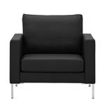 Fauteuil Portobello Cuir véritable Cuir véritable Gad : Noir - Angulaire