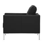 Fauteuil Portobello Cuir véritable Cuir véritable Gad : Noir - Angulaire