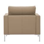 Fauteuil Portobello echt leer Echt leer Gad: Taupe - Hoekig