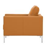 Fauteuil Portobello echt leer Echt leer Gad: Cognackleurig I - Hoekig