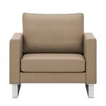 Fauteuil Portobello Cuir véritable Cuir véritable Gad : Taupe - Luge