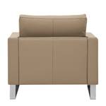 Fauteuil Portobello Cuir véritable Cuir véritable Gad : Taupe - Luge