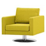 Draaifauteuil Portobello geweven stof Geweven stof Milan: Geel