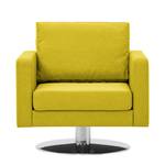 Fauteuil pivotant Portobello Tissu Tissu Milan : Jaune