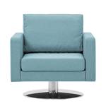 Draaifauteuil Portobello geweven stof Stof Selva: Lichtblauw