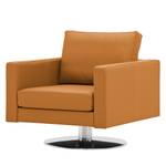 Fauteuil pivotant Portobello Cuir véritable - Cuir véritable Gad : Cognac I