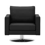 Fauteuil pivotant Portobello Cuir véritable - Cuir véritable Gad : Noir