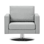 Draaifauteuil Portobello geweven stof Stof Selva: Zilvergrijs