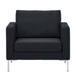 Fauteuil Portobello geweven stof Stof Ramira: Antraciet - Hoekig