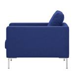 Fauteuil Portobello geweven stof Stof Ramira: Blauw - Hoekig