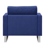 Fauteuil Portobello geweven stof Stof Ramira: Blauw - Beugelpoten