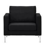 Fauteuil Portobello geweven stof Stof Selva: Antraciet - Hoekig