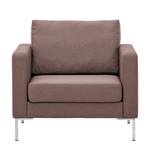 Sessel Portobello Webstoff Webstoff Milan: Grau-Braun - Eckig