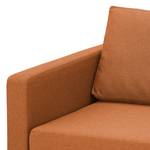 Fauteuil Portobello geweven stof Geweven stof Milan: Roestbruin - Hoekig