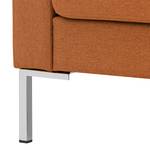 Fauteuil Portobello geweven stof Geweven stof Milan: Roestbruin - Hoekig