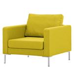 Fauteuil Portobello geweven stof Geweven stof Milan: Geel - Hoekig