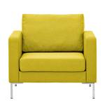 Fauteuil Portobello geweven stof Geweven stof Milan: Geel - Hoekig