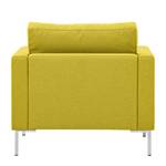 Fauteuil Portobello geweven stof Geweven stof Milan: Geel - Hoekig