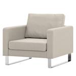 Fauteuil Portobello geweven stof Stof Selva: Beige - Beugelpoten